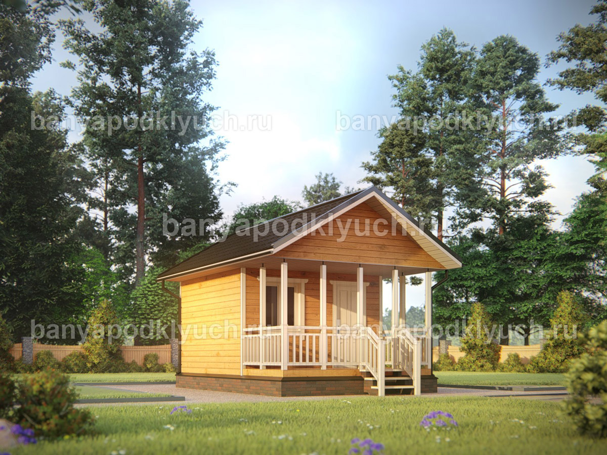 Баня из бруса 6x4 м Баня из бруса 6x4 м